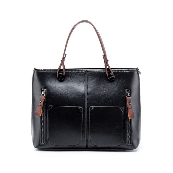 

2018 new vintage brand women shoulder bag female leisure big capacity dames handbag crossbody solid bags