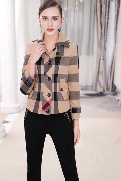 

women's jackets plaid autumn light short short waterproof english style solid color casual slim jacket new europe america 42qz, Black;brown