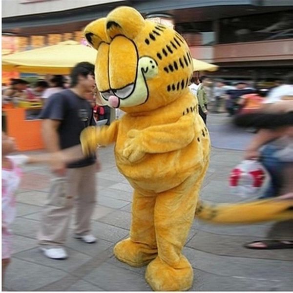 

garfield mascot costume game fancy dress outfits halloween, Red;yellow