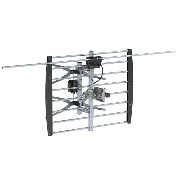 

leadzm ta-w2 2 grids 10m wire outdoor antenna with black stand 140 miles receiving range us