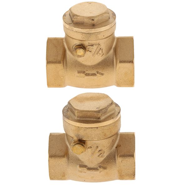 

2xbrass swing check valve non return dn20/dn15 for preventing water backflow
