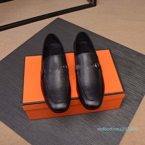 

h brand men formal wear luxury men shoes dress shoes men casual wedding party shoes us6.5- rr09, Black
