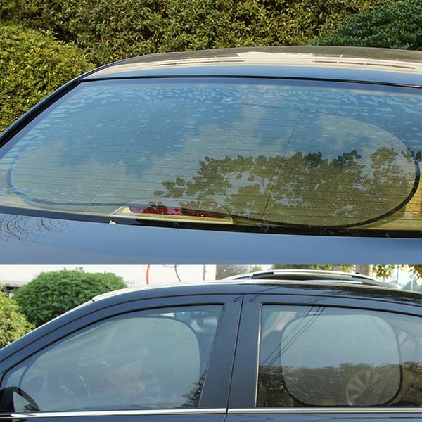 

5 pack car window shades sunshade mesh sun visor cover suction cup universal curtain set jld
