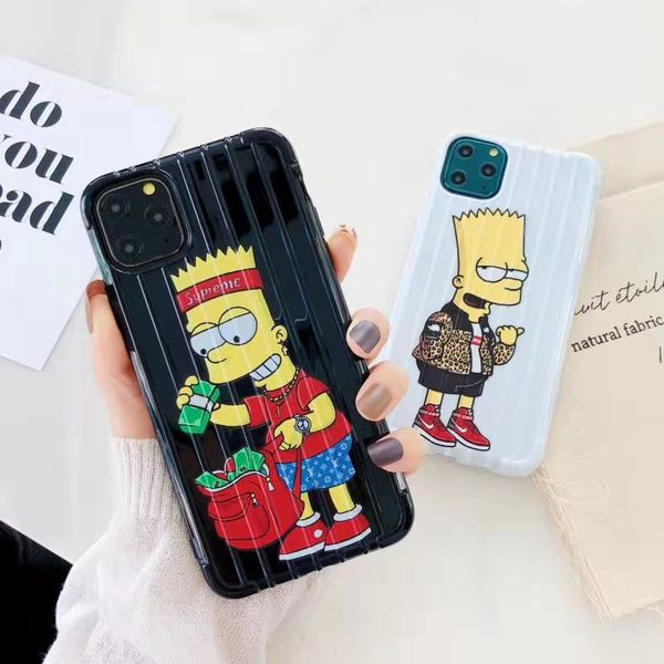 

One Piece Luxury телефон случае для iPhone7 8P XS 11 PRO MAX моды мультипликационного персонажа с а