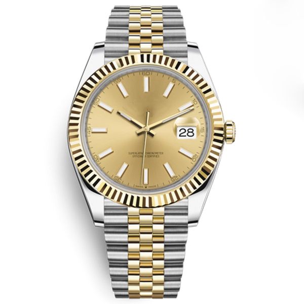 

20 стиль мужские часы 41мм автоматические часы сапфировое стекло часы 18K золотой юб