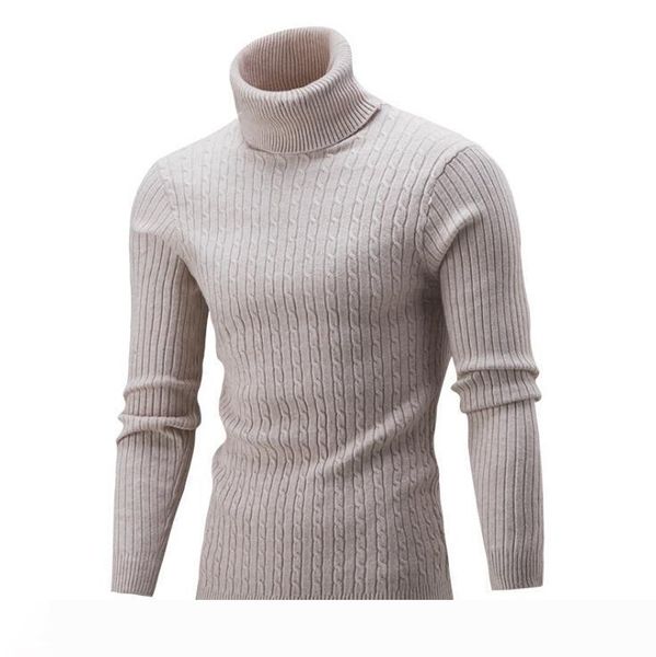 

мужские повседневные свитера 5 цветов ребристый черепаха шеи пуловеры с длинным рукавом сплошной свитер для осени и зимы, White;black