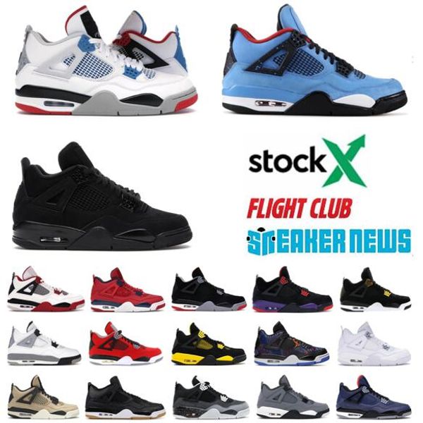 

4 4s mens basketball shoes loyal blue what the cool grey bred men designer black gum sneakers sports shoes