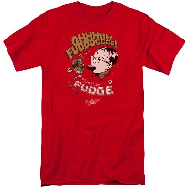 

a christmas story shirt oh fudge tall t-shirt, White;black