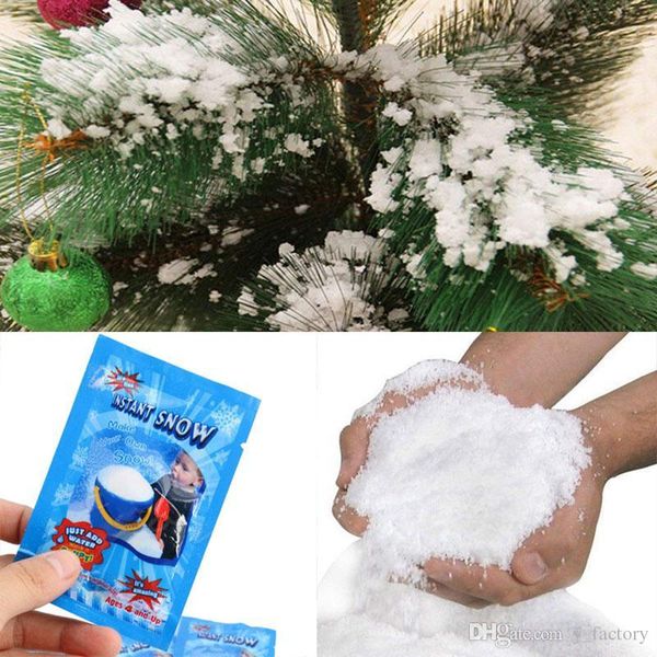 Magic Prop Diy Instant Artificial Snow Powder Simulation Fake Fluffy Snow For Party Christmas Decoration Party Supplies Home Decoration For Christmas