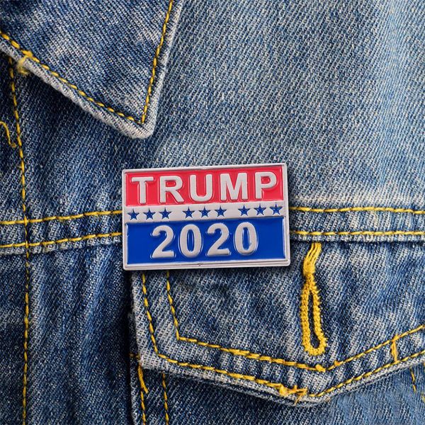 

Высокое Качество Дональд Трамп 2020 Президент Брошь Сплава Эмаль Броши Булавки Кам