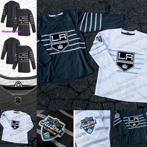 

11 anze kopitar los angeles kings 2020 all star game jersey drew doughty jonathan quick jeff carter dustin brown alex iafallo adrian kempe, Blue;black