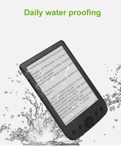 8GB E book reader 6 inch E ink screen E reader built in 2500mAh battery & Spearker pocket books gift pu cover