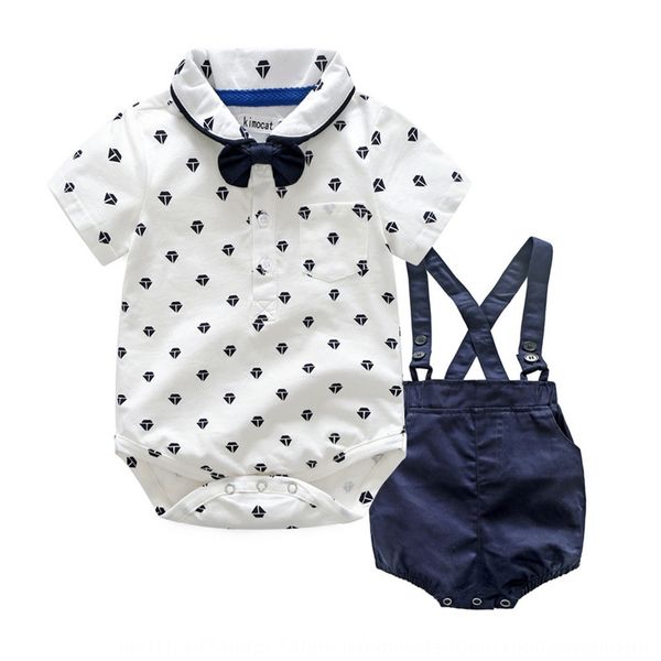 

irjx9 boys ' white belt pants bow tie gentleman two-piece clothing suit boys children's children's ' white clothing belt