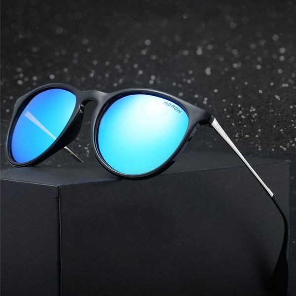 

hdsunfly fashion women polarized sunglasses men cat eye sun glasses alloy frame mirror lens eyewear uv400, White;black