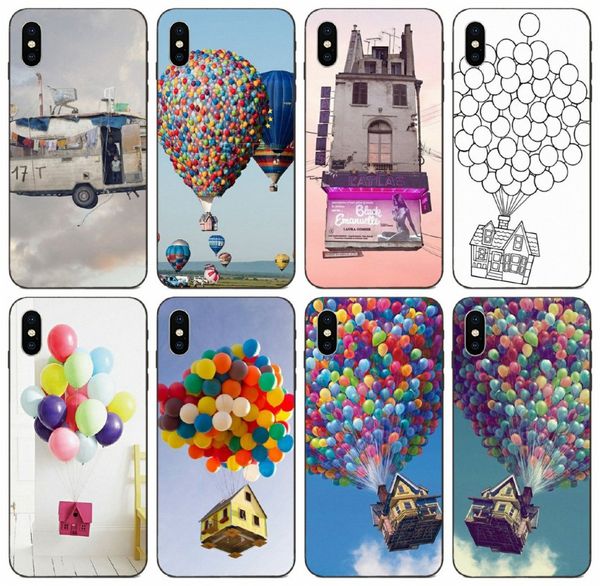 

tongtrade] pixar up flying house case for iphone 8p 7p 6p 5p plus x xs 11 pro max samsung a7 s10 s9 s8 honor 7c pro redmi 5a 6a vogue case