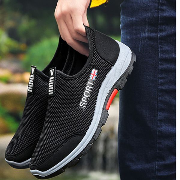 

fashion male casual shoes 2019 new men's leisure climbing boot running sport athletic shoes all seasons sneakers schoenen mannen, Black