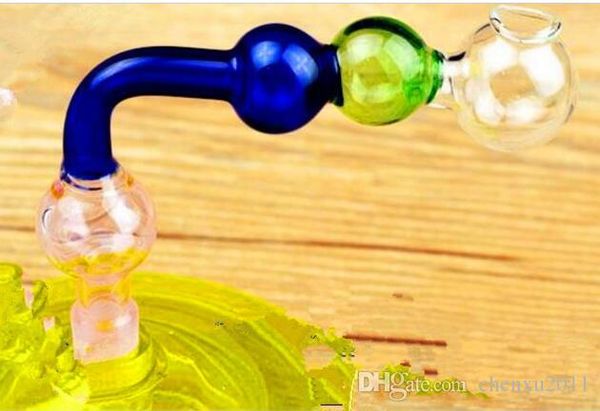 Acessórios para narguilé pote de bola de cor retangular Bongos de vidro por atacado Queimador de óleo Tubos de água de vidro Plataformas de petróleo para fumar, óleo.