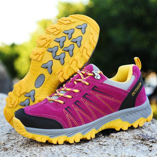 

trekking shoes men large size 36-45 outdoor shoes men spring autumn women hiking sports trainers hard-wearing hiking shoe
