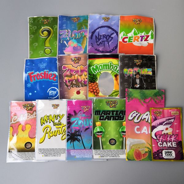 

Новый анекдота UP Runtz Марсианского Candy CakeBatter Майами Zourz Деньги Бэгг Sharklato Gold Edition акула торт сухая трава Цветок Упаковка майлар мешки
