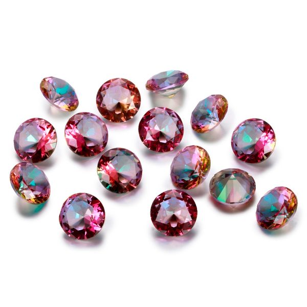 

new charm round 10x10mm natural rainbow z stones 2-3ct loose gemstone wholesale decoration gifts accessories 10 pcs/set, Black