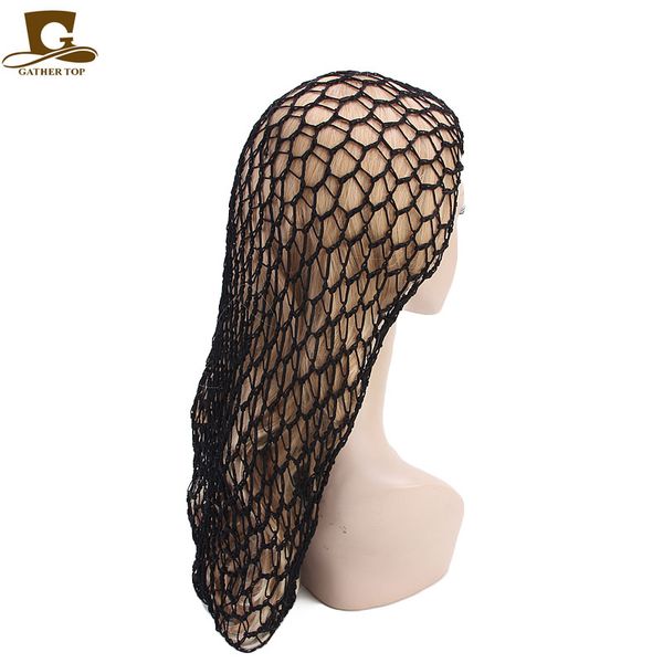 

new women ladies soft extra long rayon snood hair net for sleeping crochet hairnet crocheted hair net accessoires cheveux femme