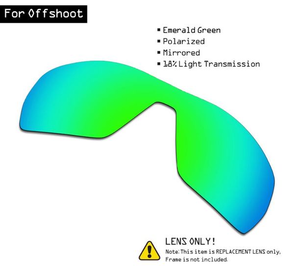 

smartvlt polarized sunglasses replacement lenses for offshoot - emerald green
