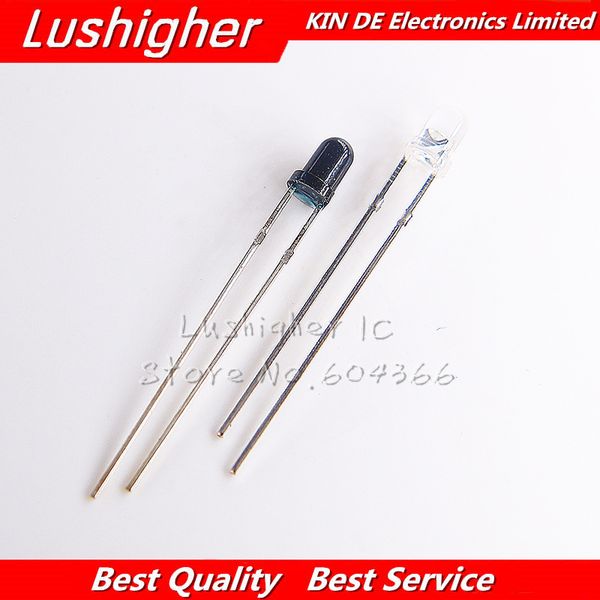 

50pairs 3mm 940nm leds infrared emitter and ir receiver diodes each 50pcs