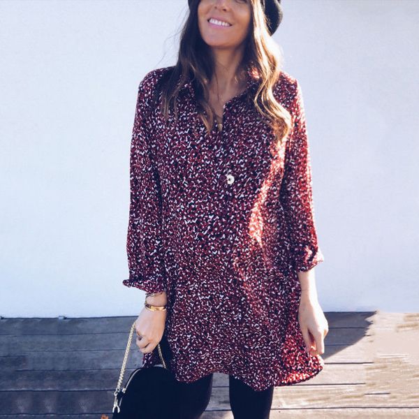 

women boho beach summer clothing v neck long sleeve loose floral dress elegant playa party sundress ladies flower mini dress, Black;gray