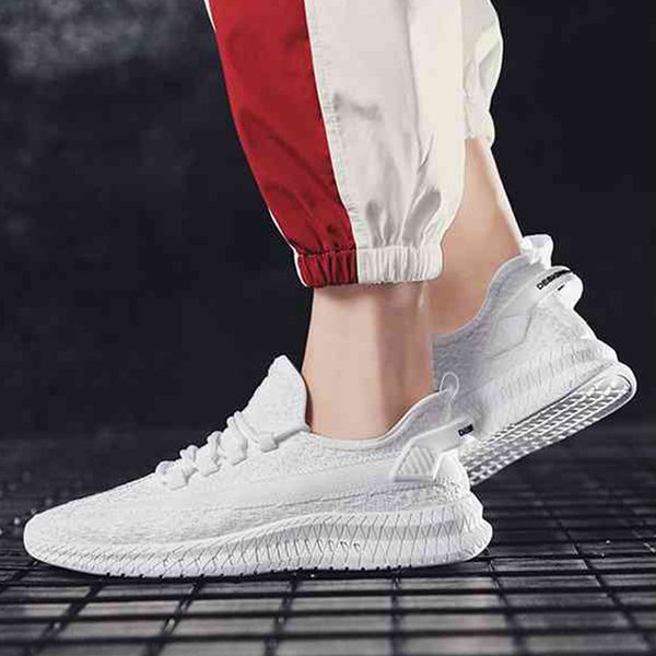 

trend men's shoes spring and summer new style comfortable breathable casual shoes men's low sports, Black