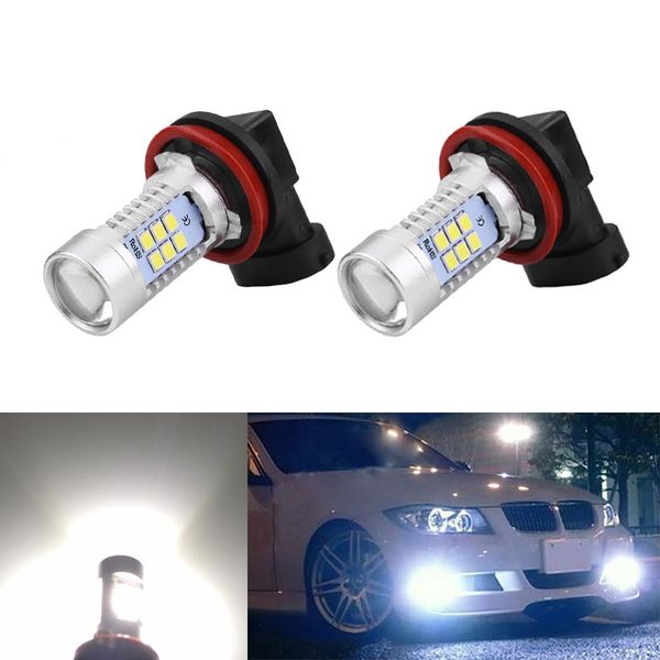 

2x h11 h8 hb4 9006 2835 led 21smd bulbs white 6000k fog light replacement led bulbs