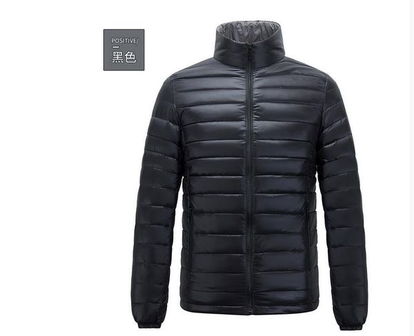 

2022 wholesale- winter duck down jacket ultra light men 90% coat waterproof down parkas fashion mens outerwear coat, Black