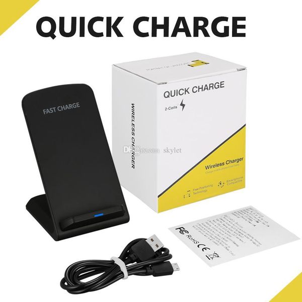 

factoryprice 2 катушки беспроводной зарядное устройство для iphone qi wireless fast подставки для зарядки pad для samsung всех qi с поддержк