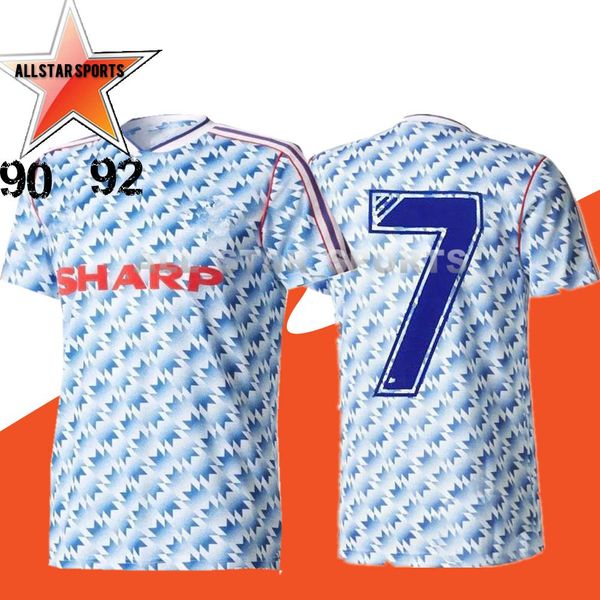 

90 92 retro ver ion 2002 united champion league occer jer ey final football gigg chole beckham ronaldo 98 99 cantona keane 1994 08 90