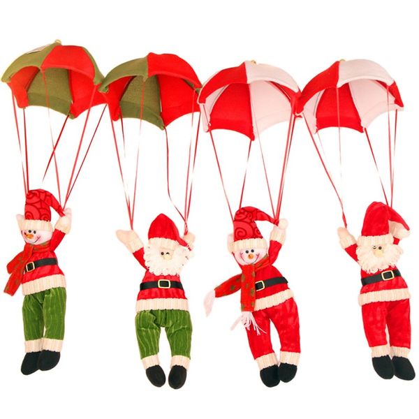 

ceiling 20cm parachute santa claus snowman pendant christmas tree ornament new year home festival party decoration doll 28*8cm