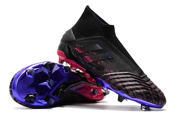 

new 2019 pp paul pogba predator 19+ fg mens original slip-on soccer football shoes 19+x cleats boots high ankle size 39-45