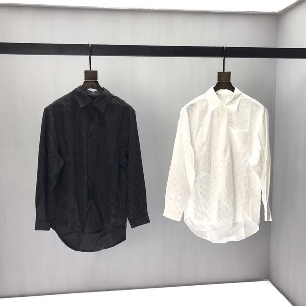 

New european men 039 long hirt long t hirt printed dark jacquard hort leeve t hirt letter logo ame for men and women 02, White;black