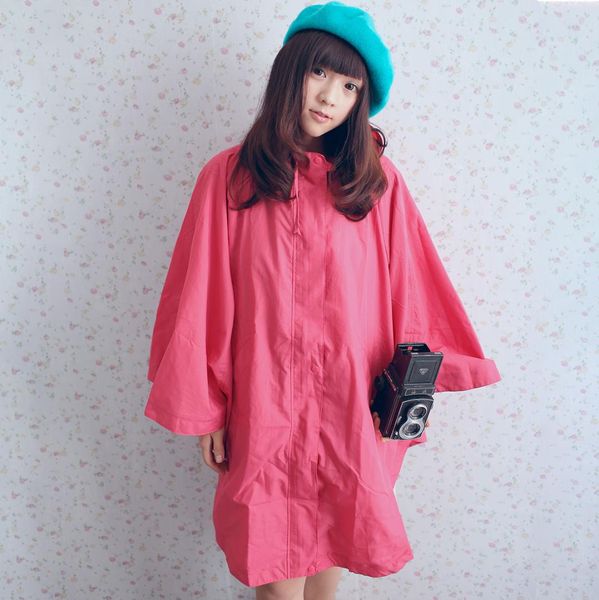 

fashion cloak raincoat poncho women trench coat female waterproof breathing rain long travel capa de chuva chubasquero