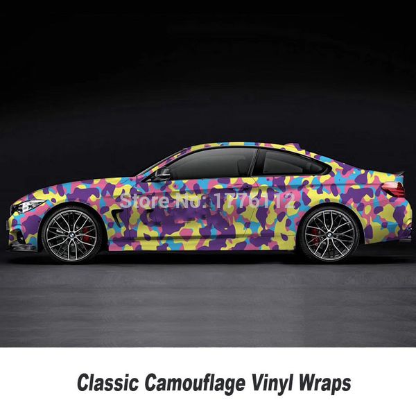 

purple yellow camouflage vinyl wrapping film with air vehicle graphics size: 1.52*5/10/15/20/25/30 m any size choice