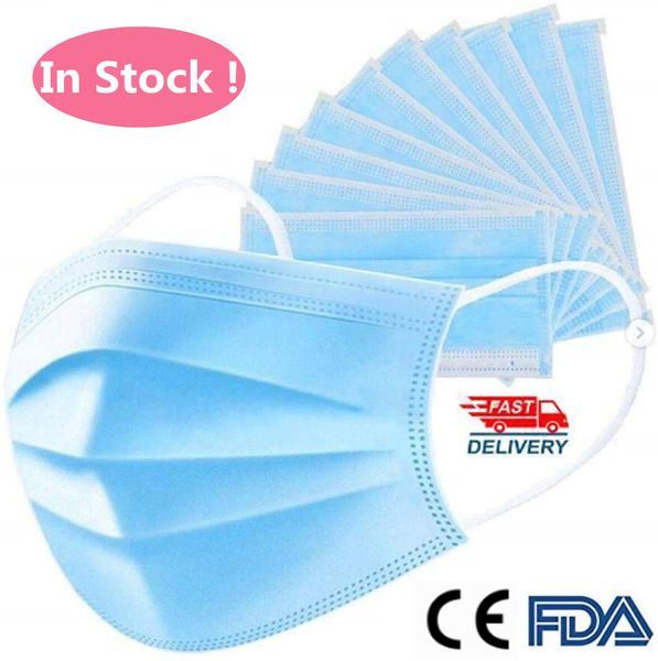 

in stock fda ce certificate disposable 3-ply safety mask in stock face mask dental earloop polypropylene masks for personal health