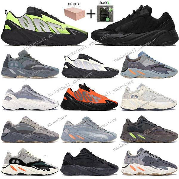 

new 700 reflective v3 wave runner kanye west mens running shoes orange teal carbon blue tie dye magnet bone men women stylits sneakers#008