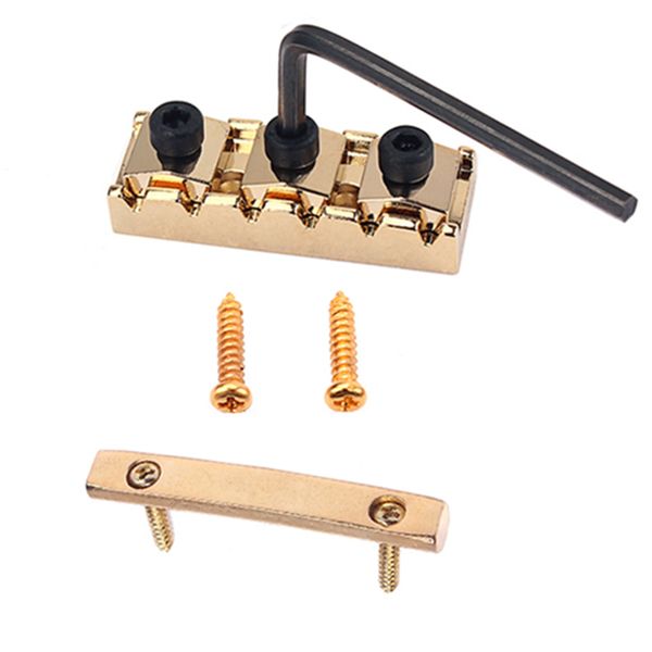 

electric guitar string retainer bar + locking nut string lock