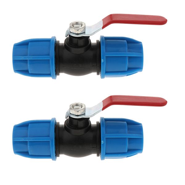 

2xplastic straight svalve for standard irrigation applications, 25mm