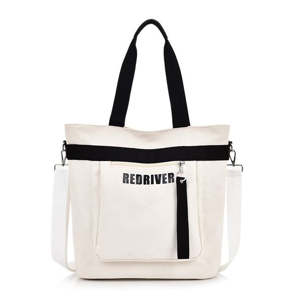

women's handbags reusable shopping bag solid cloth bags portable hasp canvas shoulder bag simple style leisure tote
