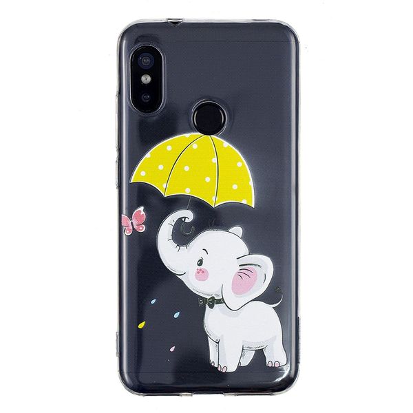 

прекрасный слон шаблон мягкий чехол tpu для xiaomi mi a2 lite