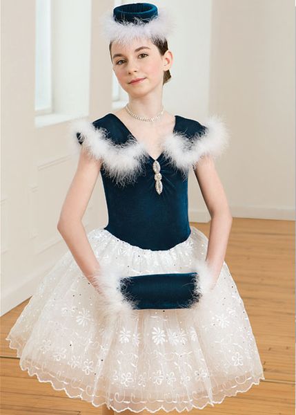 

high-grade velvet embroidered mesh skirt ballet tutu dance dress dance costumes for kids girls dancewear stage wear performance 205, Black;red