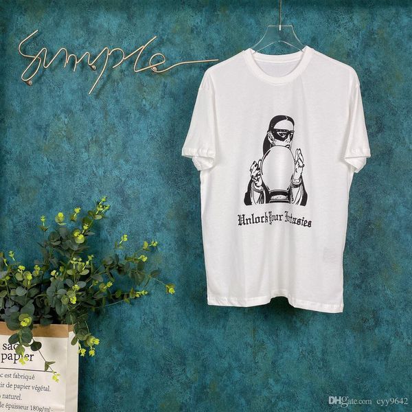 

2020ss spring and summer new high grade cotton printing short sleeve round neck panel t-shirt size: m--xl-xxl-xxxl color: black white q71