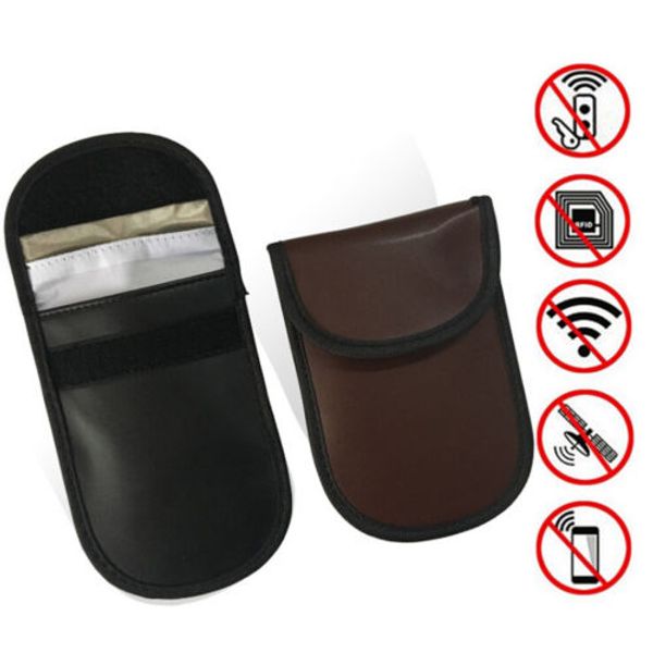 

new rfid signal blocking bag pouch case foldable signal shielding organizer wallet case for car key fob bag
