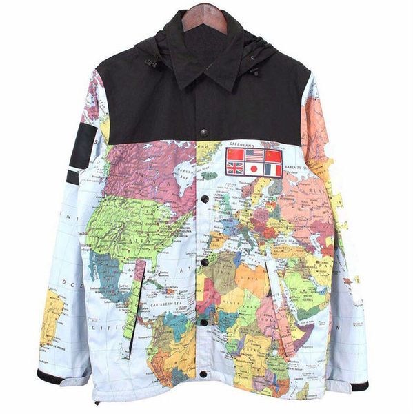 

jacket mens clothing men women map printed winter jacket mens jacket mens winter coats size m-xxl b500605, Black;brown