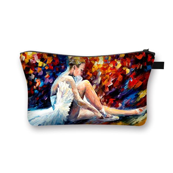 

cute ballet dancer cosmetic bag ladies fashion makeup bags teenager girls cosmetic case women storage makeup bag