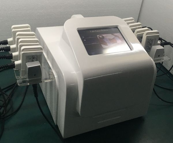 Diyot Lipo Lazer Lipolaser Lazer Lipoliz Zayıflama Makinesi 650nm Lipolaser Vücut Şekillendirme Yağ Selülit Giderme için 10 Pedler